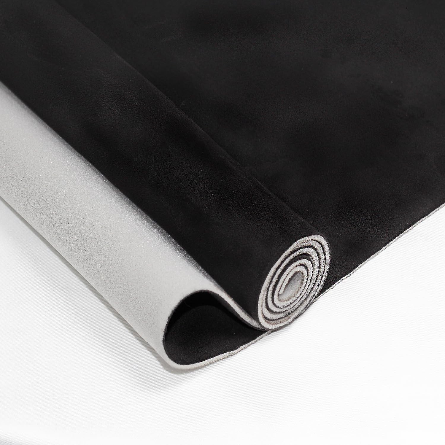 Suede Headliner Fabric Foam Black Car Interior Repair Wrap Trim Material Kit