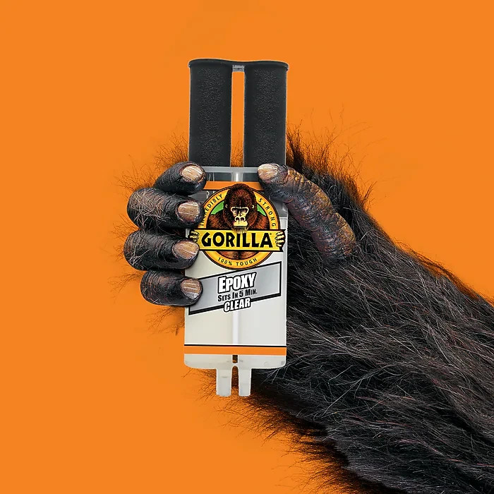 Gorilla Epoxy Clear Adhesive Syringe 0.85 oz Choose Pack of 3 5 10