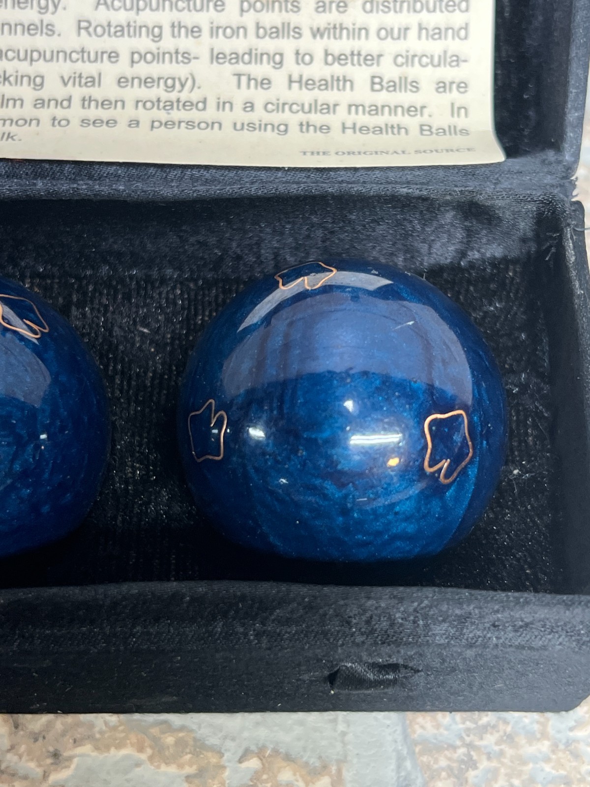 Vintage Chinese Health Baoding Music Balls Pheonix and Dragon Cloisonne