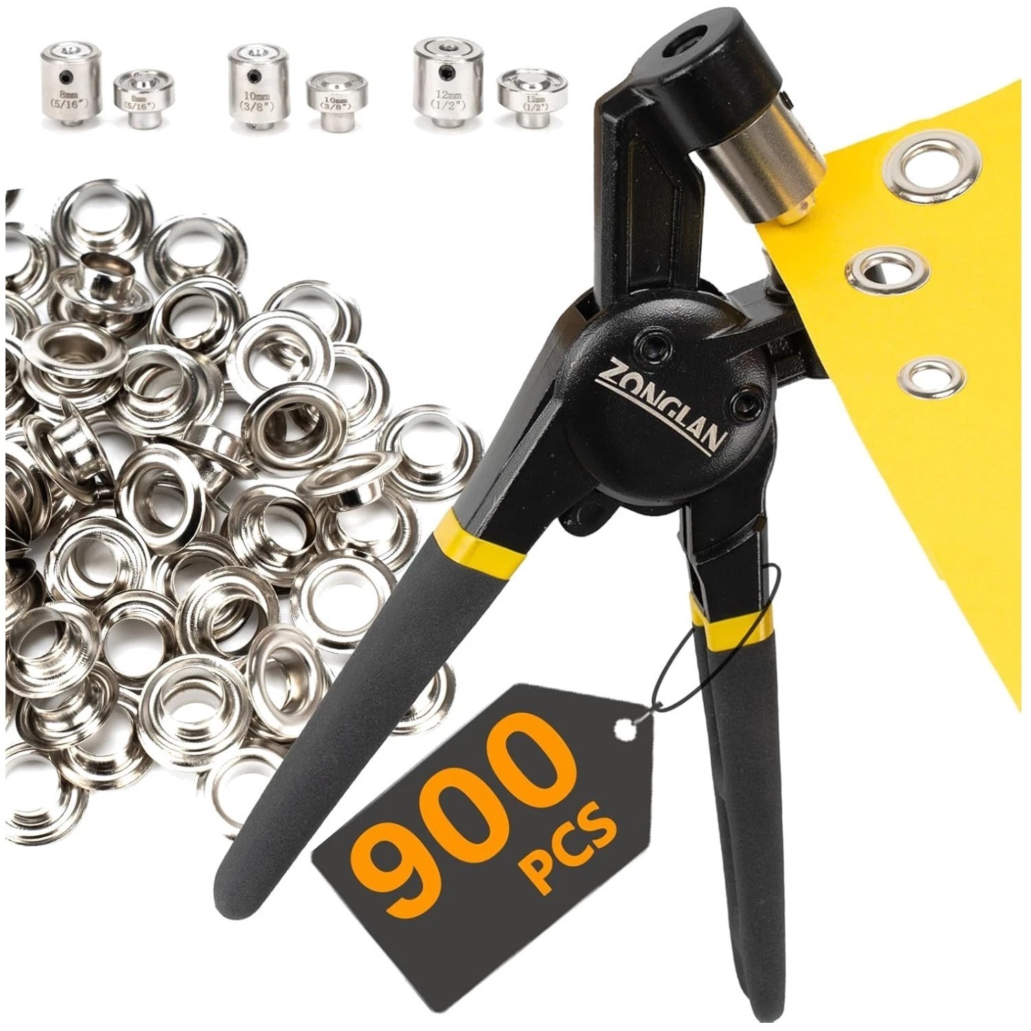 Professional Grommet Tool Kit with Interchangeable Dies