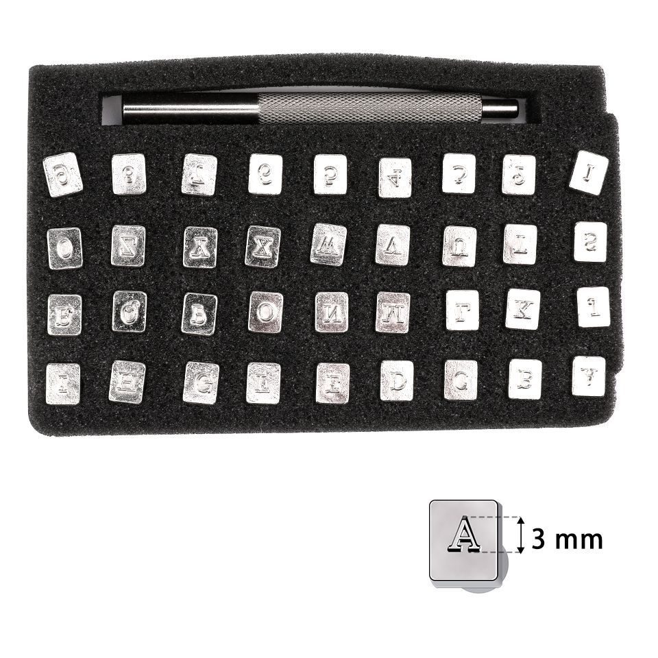 Alphabet Letter Number Stamp Leather Stamps Punch Set for Leather Stamping DIY