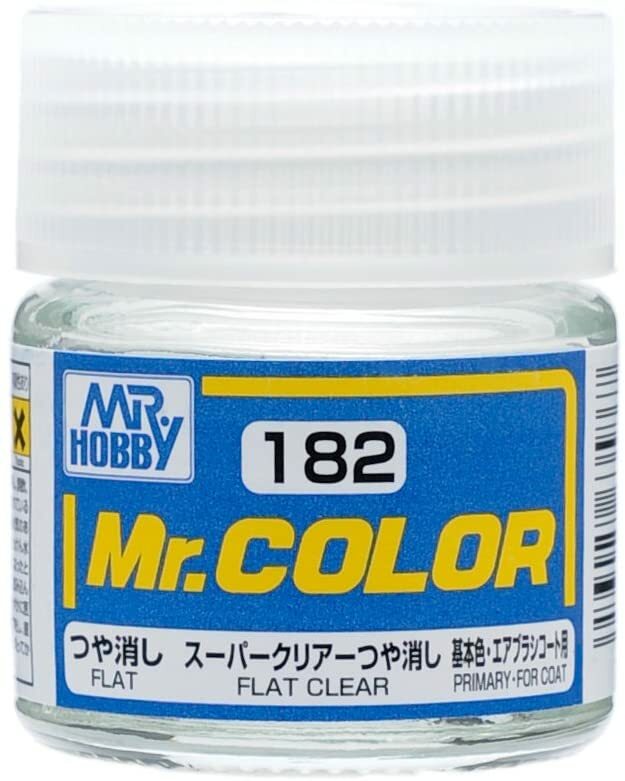 Mr. Hobby C182 Mr. Color Flat Clear Lacquer Paint 10ml – US