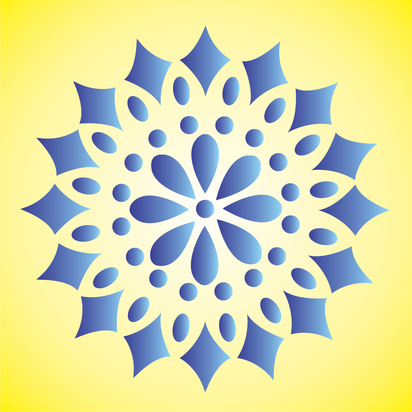Mandala STENCIL Boho DIY Teardrop Diamond Flower Reusable Mylar Art Sign Joanie