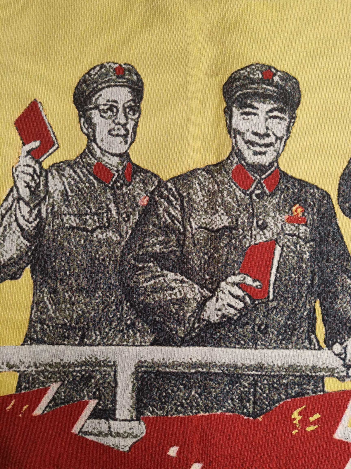 63″ China Cloth Silk Mao Zedong Chairman Mao Wall Hanging Tapestry Meditation 5