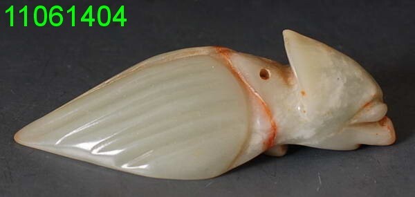 ELEGANT Chinese jade culture BIRD PiXie Pendant!