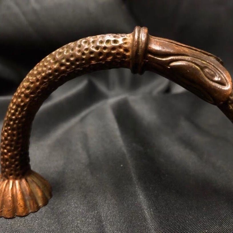 Vintage Alloy Lotus Handheld Incense Burner Antique Zen Incense Holder