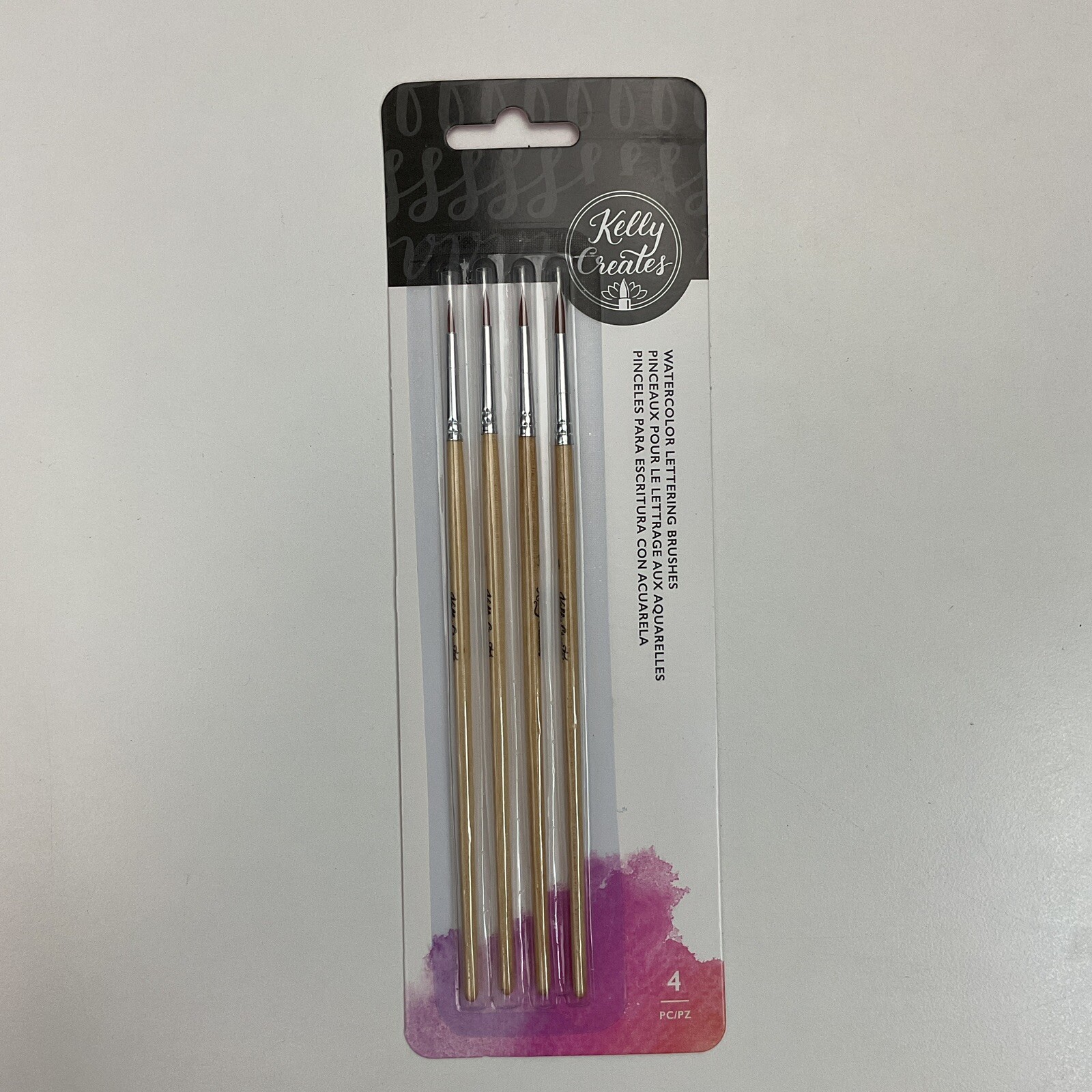 Kelly Creates Watercolor Brush Set, 1.5mm, 1.9mm, 2mm & 2.2mm – 3 Pack
