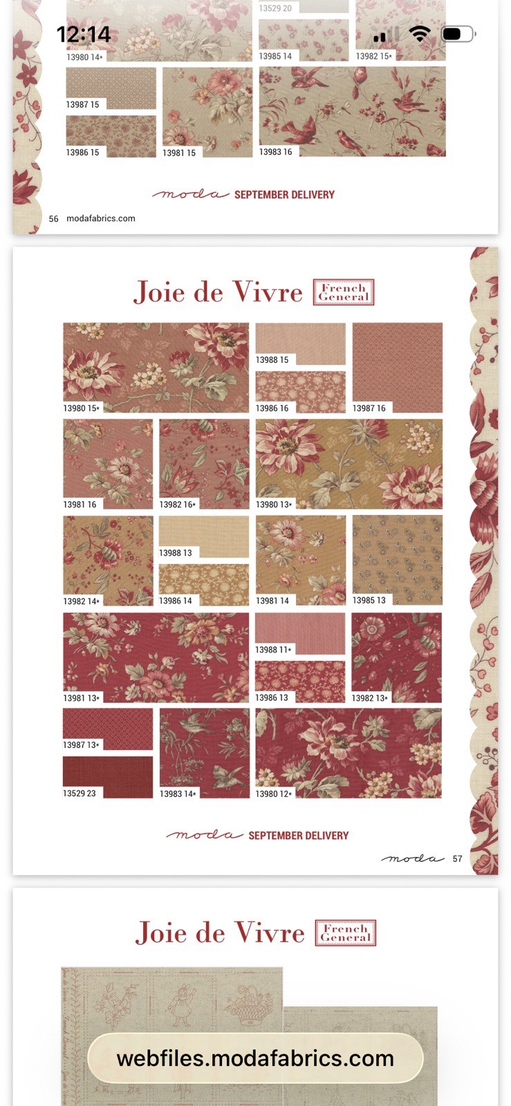 JOIE DE VIVRE by FRENCH GENERAL for MODA 2 Charm Packs