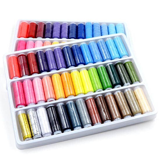 Polyester Sewing Thread Machine Hand 109Yard Spool 39 Pcs/set Mixed Colors New