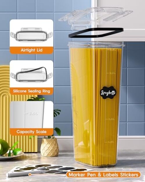 Airtight Food Storage Containers with Lids, 24 PCS Kitchen and Pantry 24 Piece