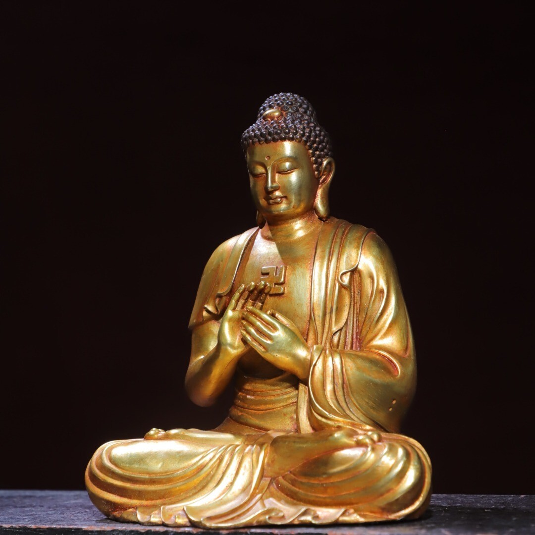 Bronze gilded statue of the Great Sun Buddha statue