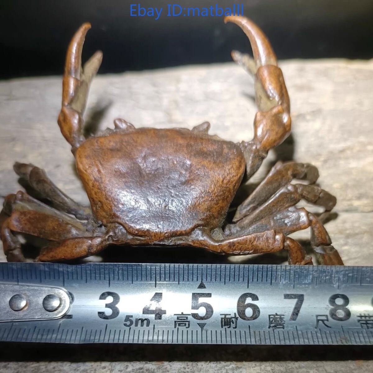 Brass Crab Tea Pet Craft Ornament Home Decor