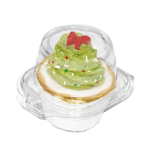 Pcs Individual Cupcake Containers, Clear Plastic Cupcake Holders with Lids, 50