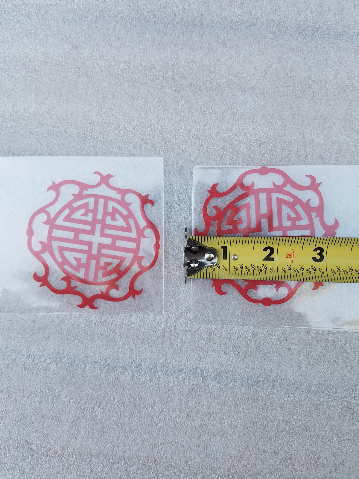 Set x 4pcs: Chinese Scissor Paper Cut Outs Craft Art Bamboo Circle Bagua Crest
