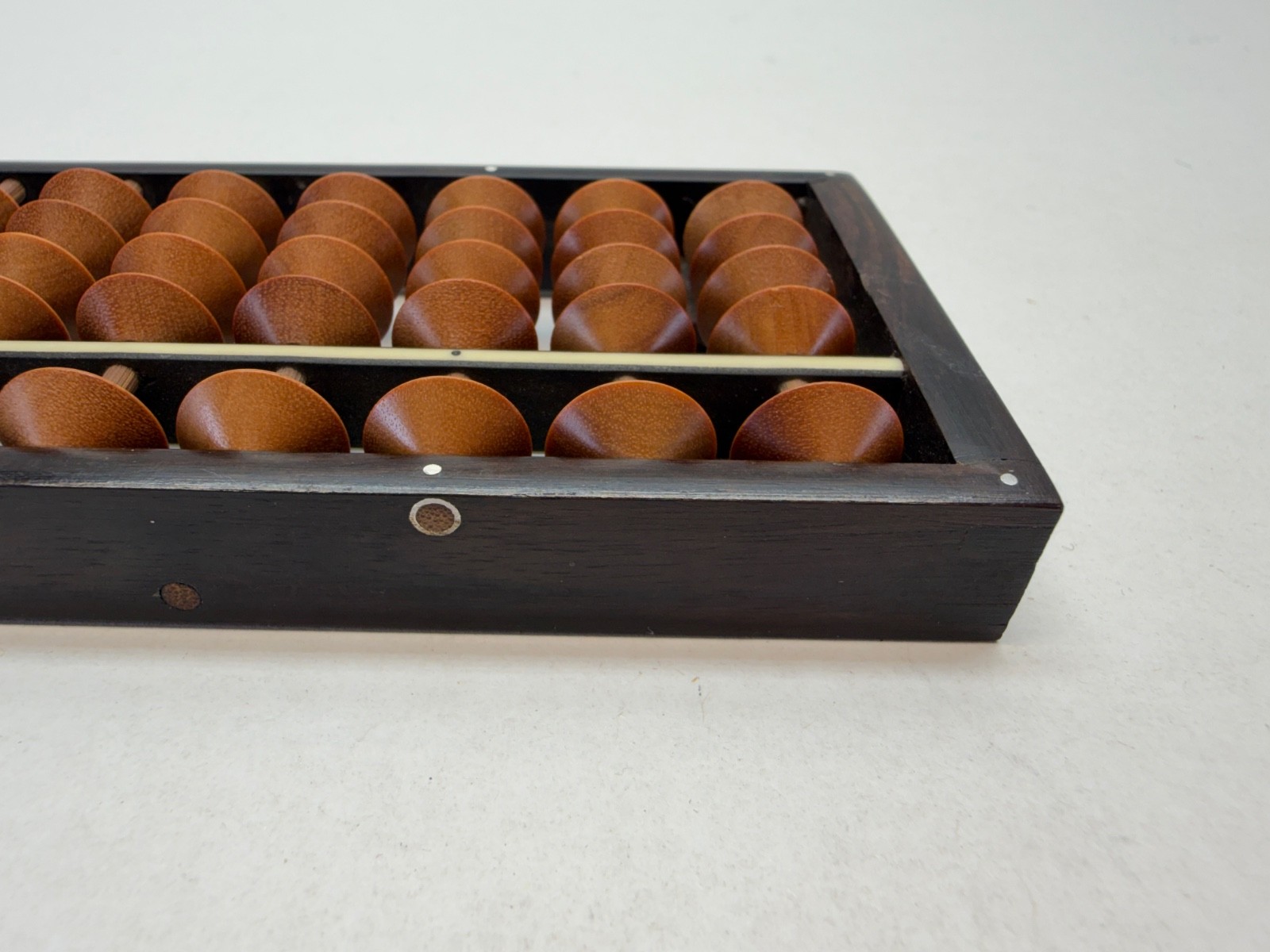 VTG Chinese Japanese Asian Solid ROSEWOOD Abacus 17 Row 85 Bead