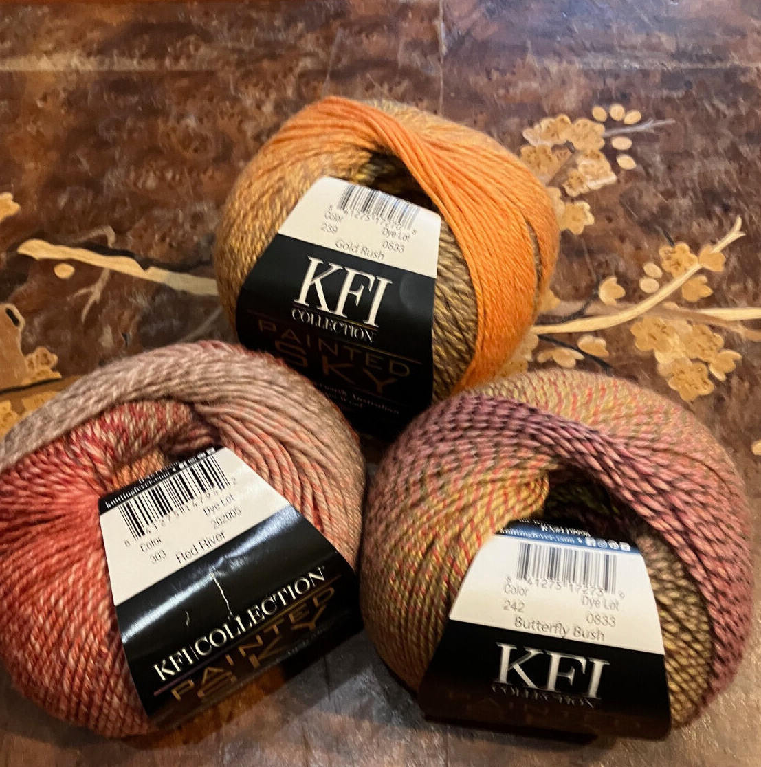 FREE SHIP KFI PAINTED SKY worsted yarn – color choice