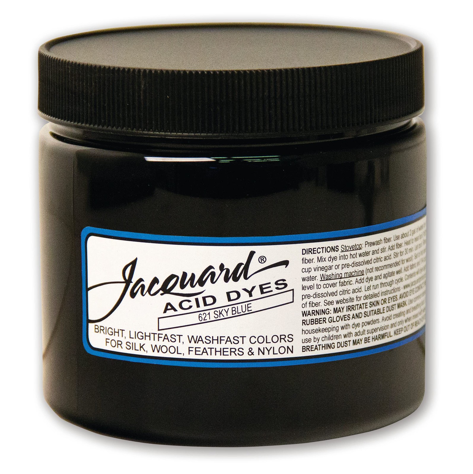 Jacquard Acid Dye for Wool, Silk and Other Protein Fibers, 8 Ounce Jar