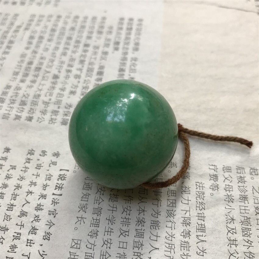 30mm Ancient Burmese Jadeite Green Beads Buddhist Beads