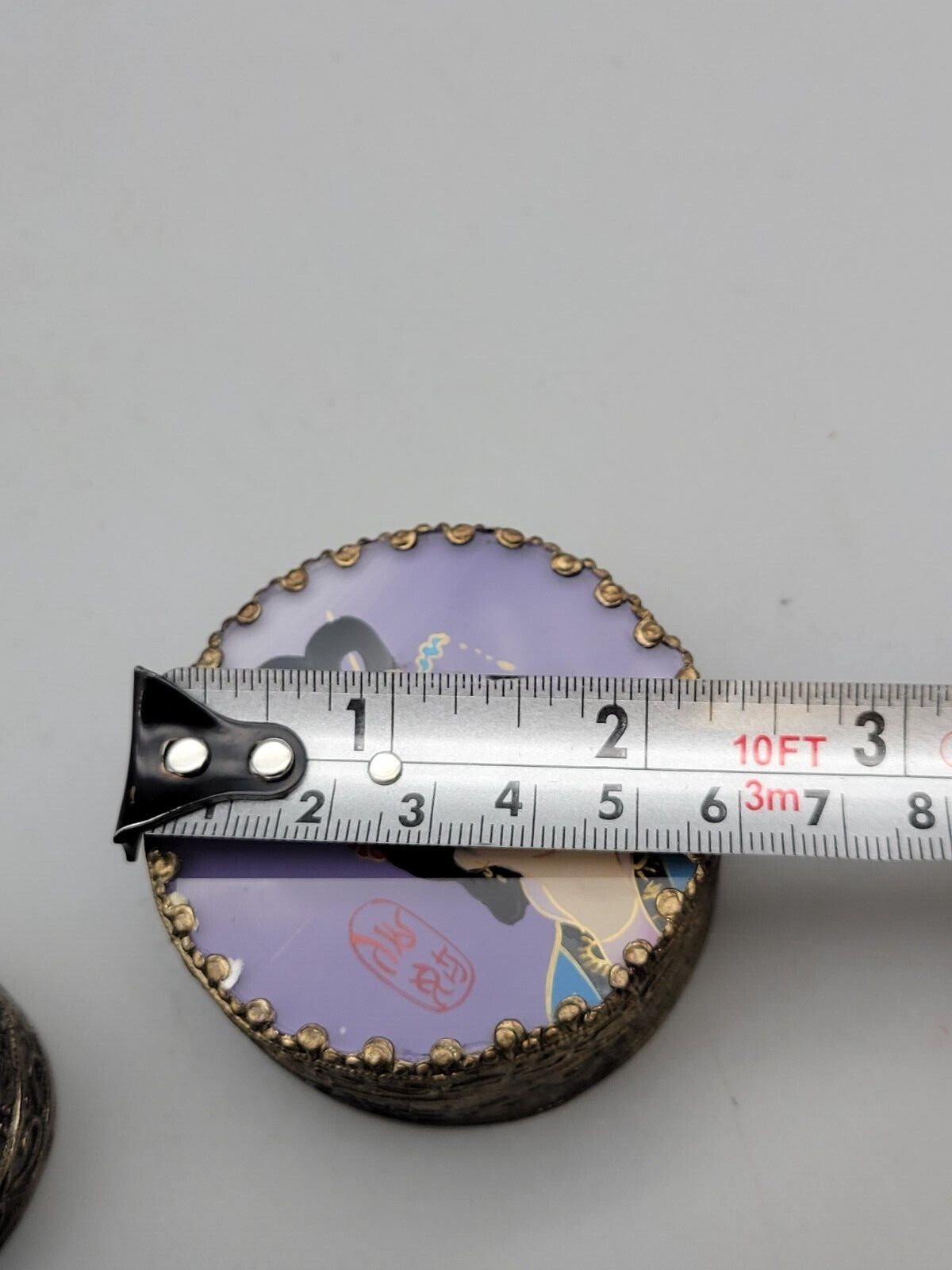 Three Chinese porcelain lid sliver trinket box