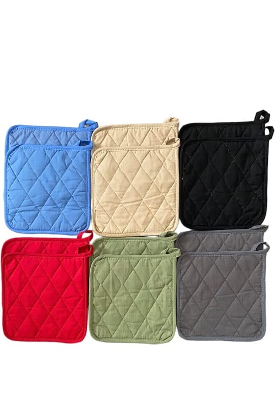 Set of 12 Kitchen Pot Holder SZ 8 x 8 Oven mitt Hot pads