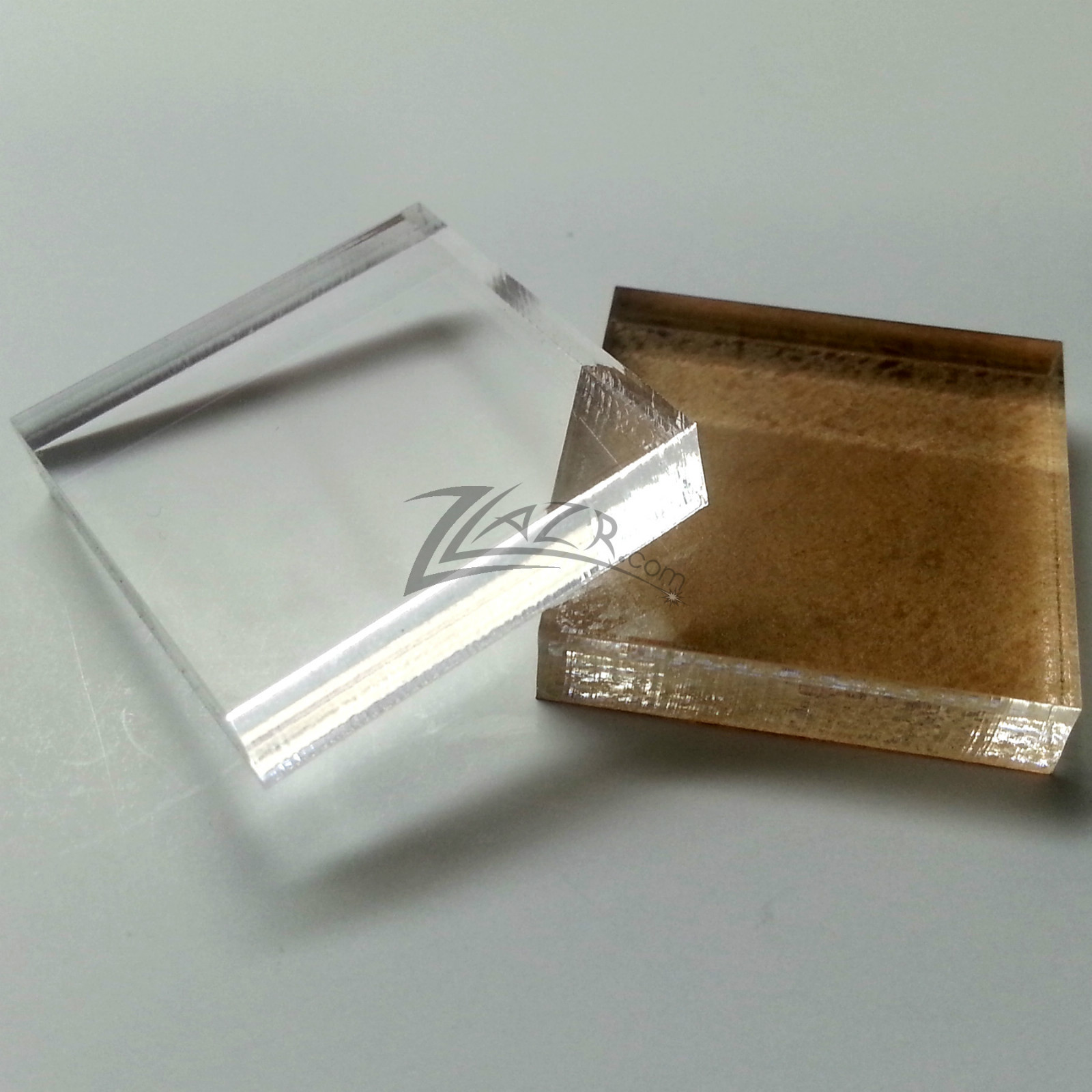 (25) 2″x2″x1/4″ THICK Clear Acrylic Squares Gem Mineral Display Base Tiles GAME