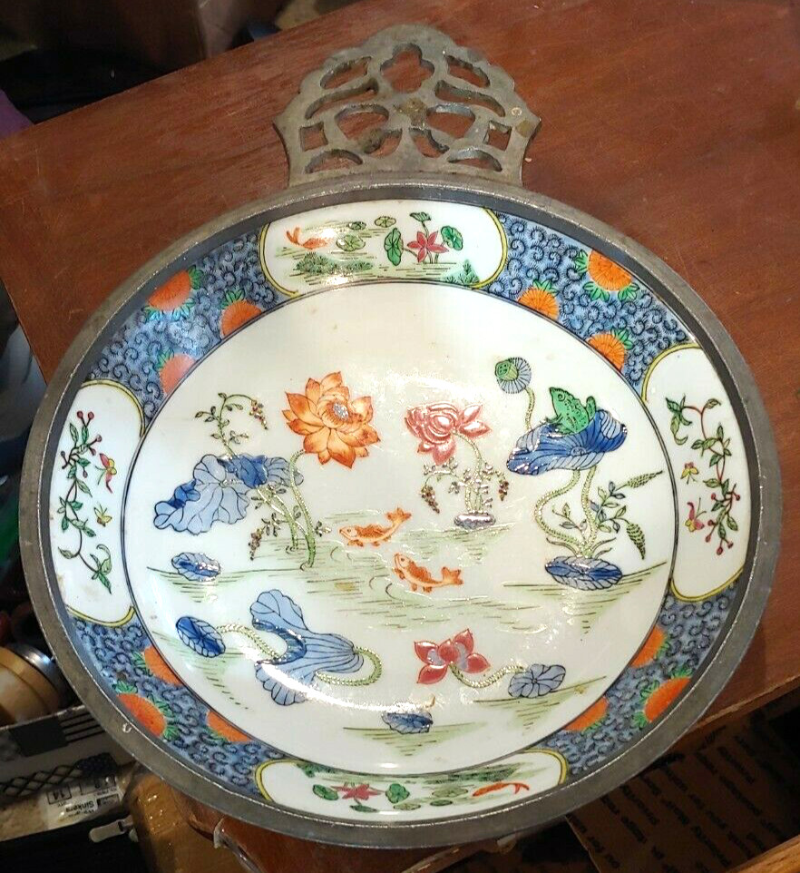 Vintage to Antique Canton ware HongKong/Japan AshTray Free Shipping