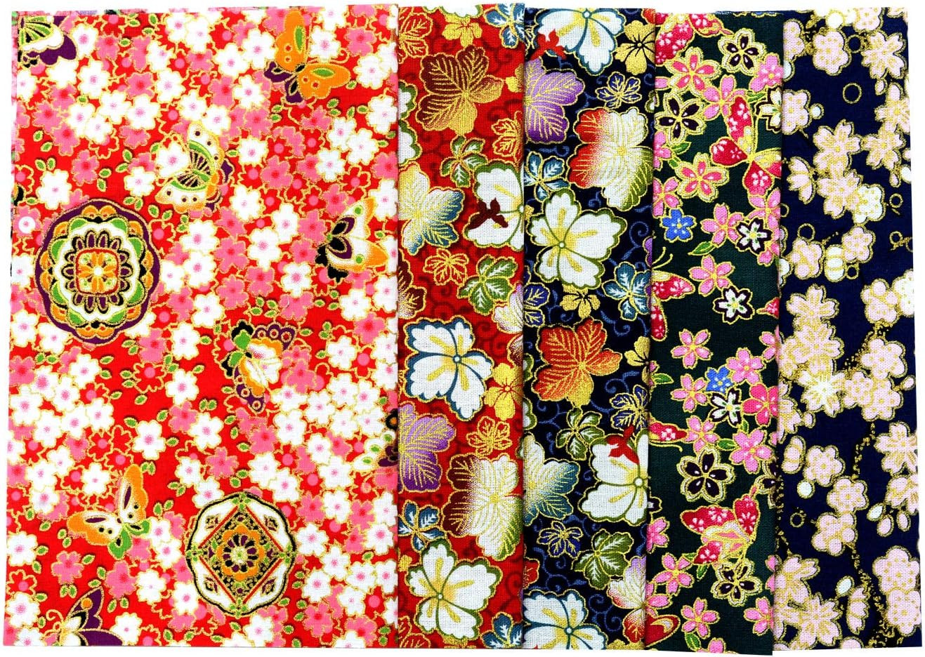 30Pcs Japanese Style Fabric Squares,8 Inchx10 Inch (20Cmx25Cm) Cotton Craft Fabr