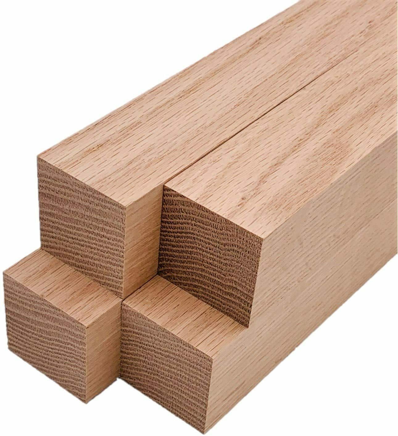 Red Oak Lumber Square Turning Blanks – 2″ x 2″ (4 Pcs)