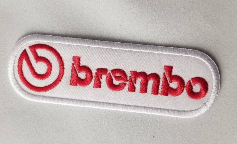 Brembo Brakes Patch Racing Performance Brake System Automotive Iron-On