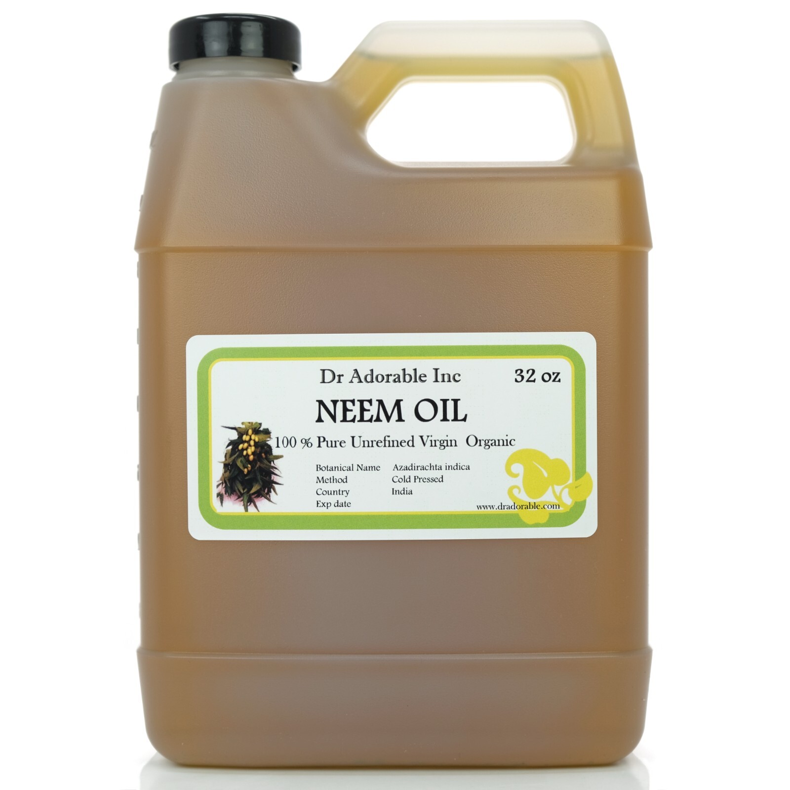 32 OZ NEEM OIL 1 QUART UNREFINED VIRGIN ORGANIC 100% PURE