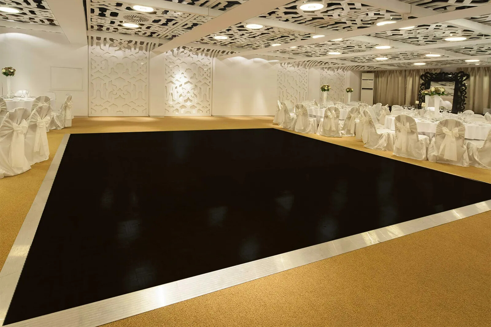 Wedding Dance Party Cover Vinyl Wrap Removable Decal Sticker (Choose Floor Size)