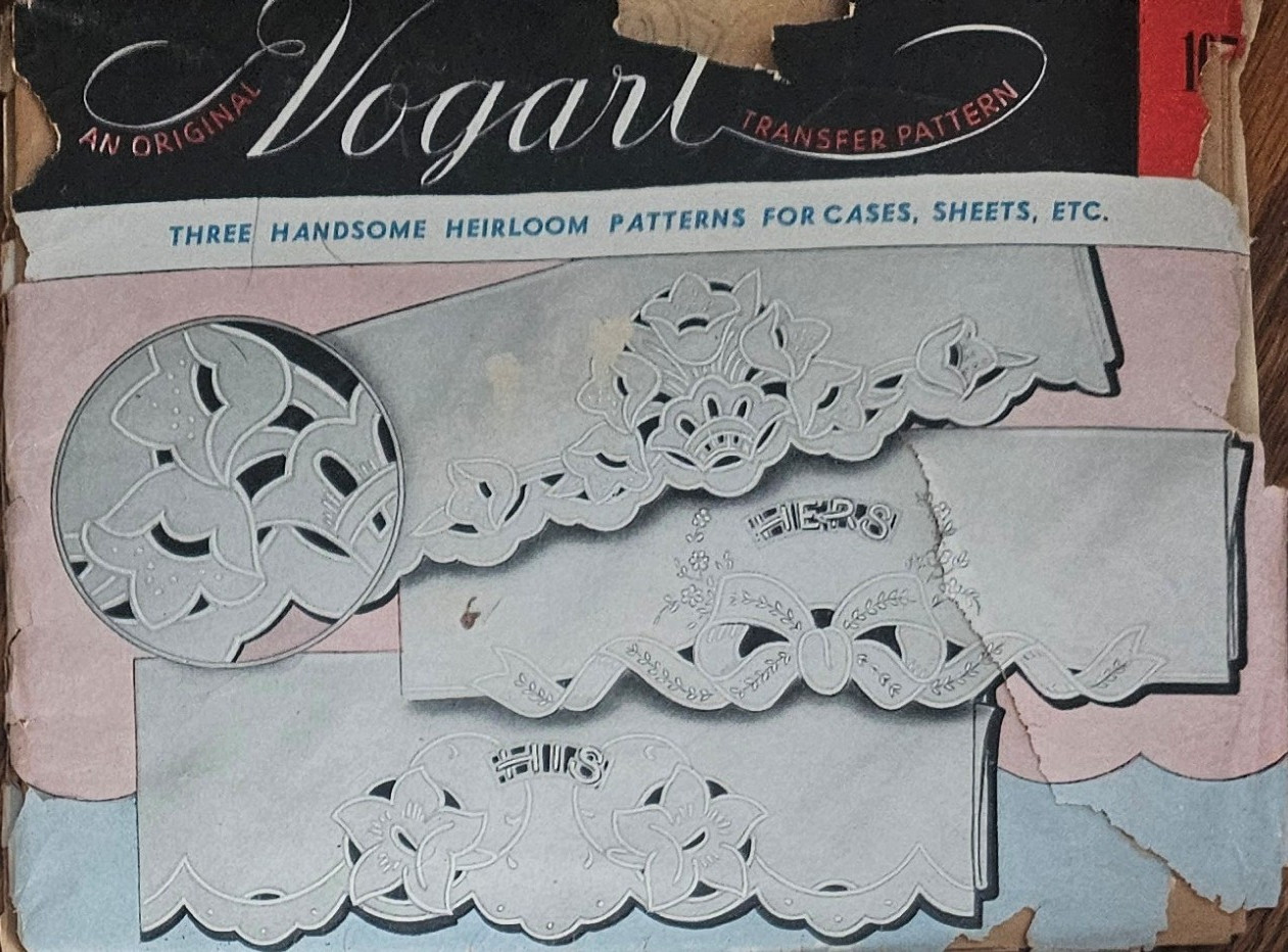 Vogart Transfers Patterns Embroidery Applique Cut-Work Cross-Stitch + You-Choose