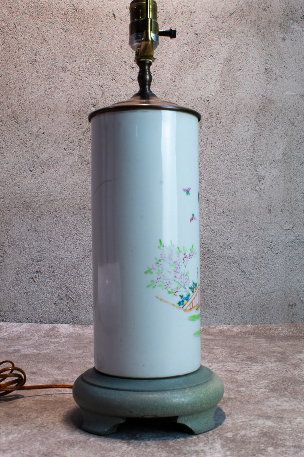 Vintage Chinese Porcelain Vase Lamp