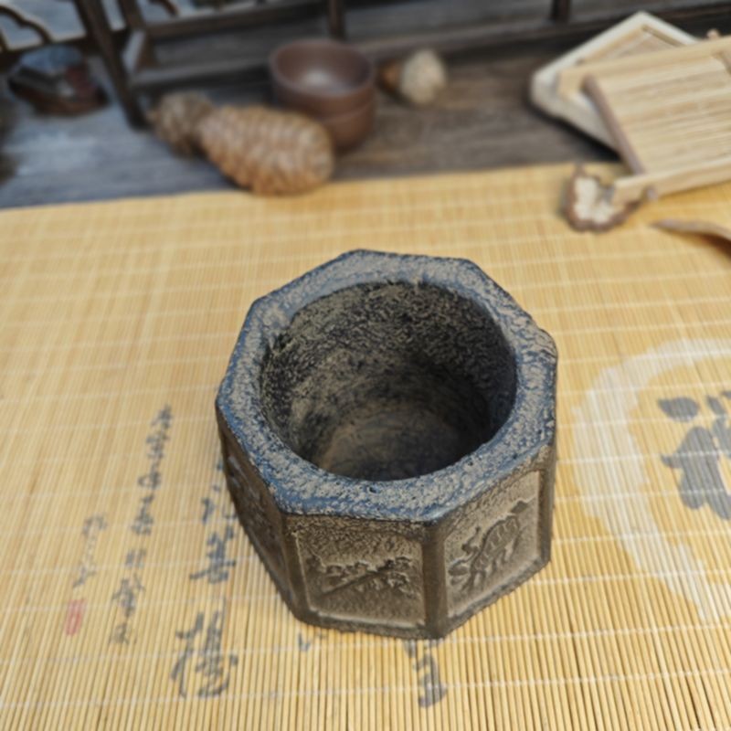 New Stone-like Ashtray Classic Chinese Art Storage Tea Canister