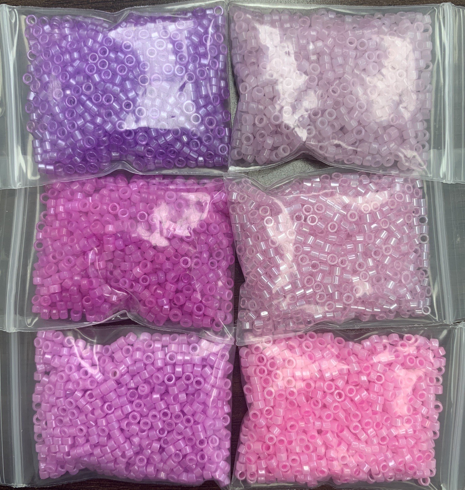 9.2OZ/260G Glass Beads Bulk Lot Mixed Size Assorted Glass Delica Beads 26 COLORS