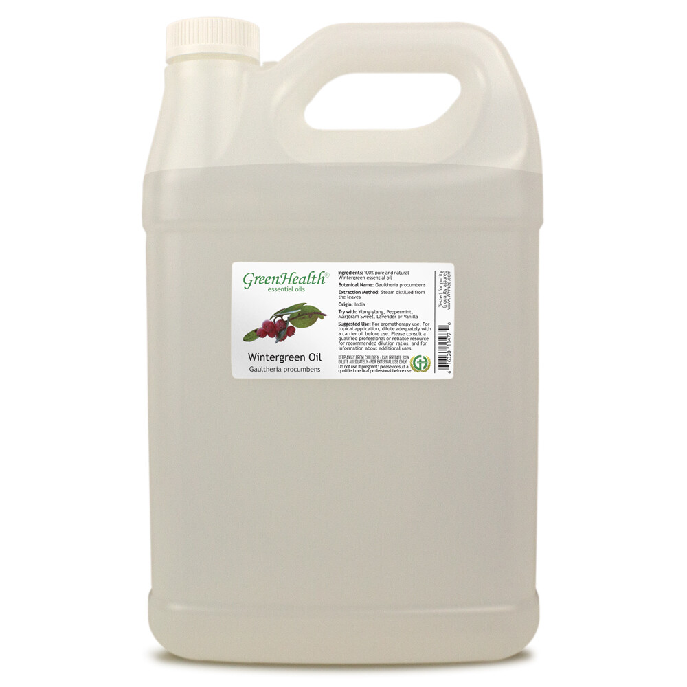 1 Gallon Wintergreen Essential Oil (100% Pure & Natural) – GreenHealth