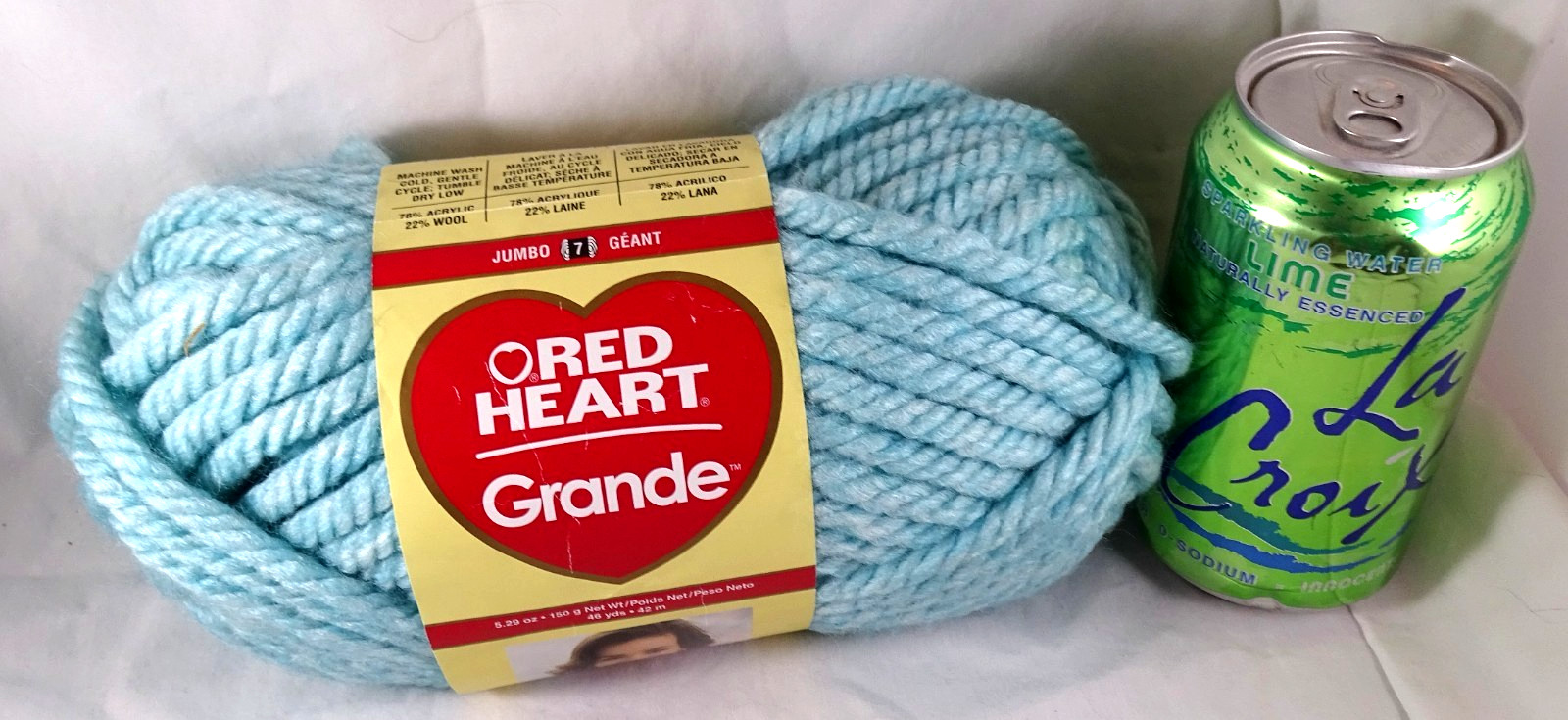 Red Heart Yarn Grande Wintergreen Wool Blend Knit Crochet Craft