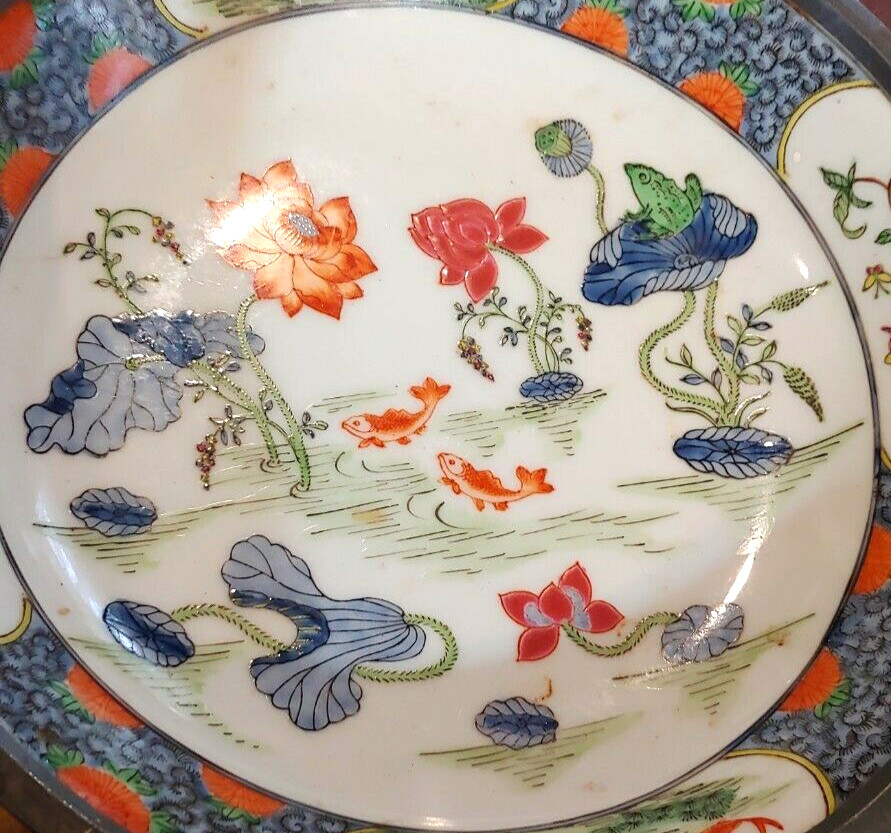 Vintage to Antique Canton ware HongKong/Japan AshTray Free Shipping