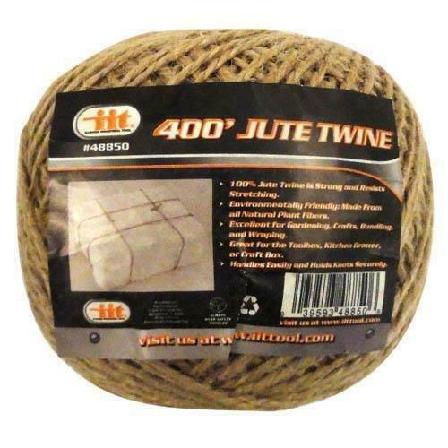 400′ all natural jute twine string Heavy duty Cord Rope Craft Gift DIY iit48850