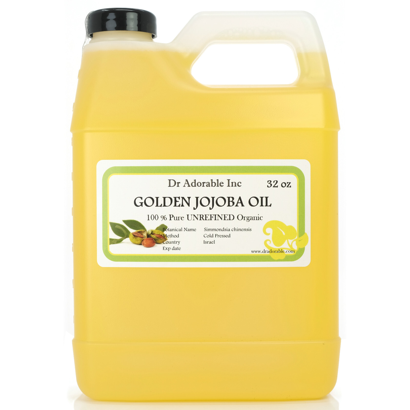 32 Oz Premium Pure Organic Cold Pressed Best Jojoba Golden Oil Multi Purpose