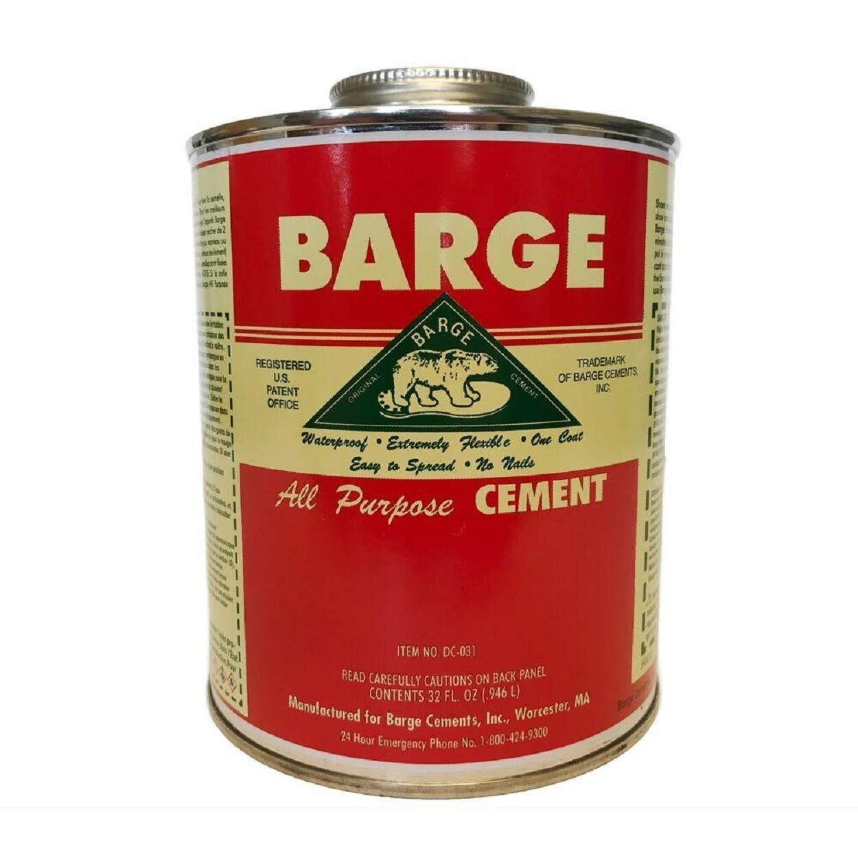 Barge All-Purpose Cement Rubber Leather Shoe Waterproof Glue 1 Qt (O.946 L)