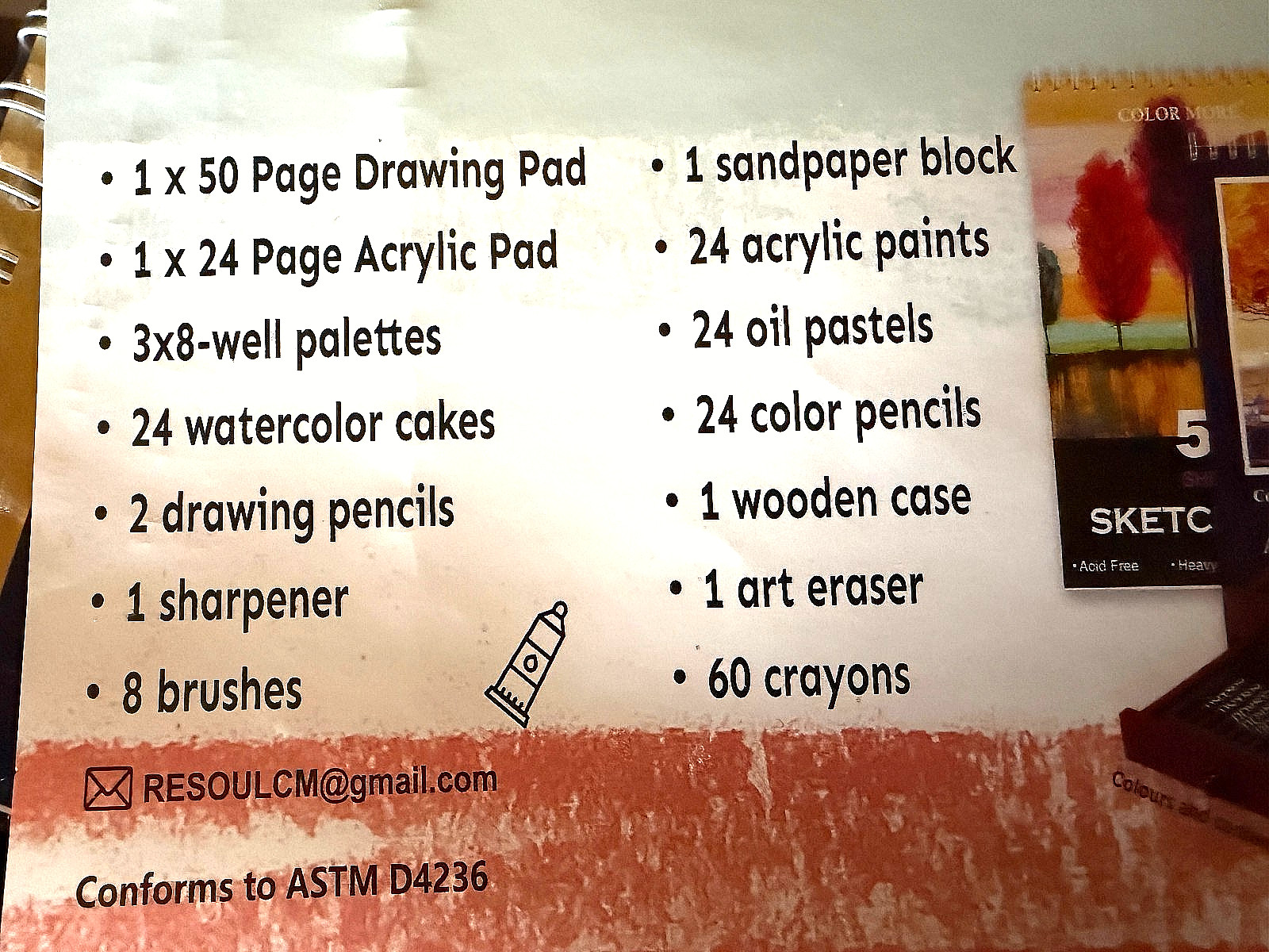 👍175 Peice Complete Art Set with Deluxe Wooden Box DRAW PAINT Low Price