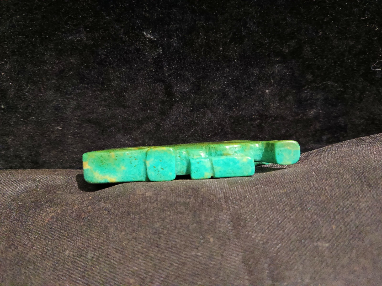 Good Quality Chinese Old Turquoise Hand Carved *Cow* Pendant
