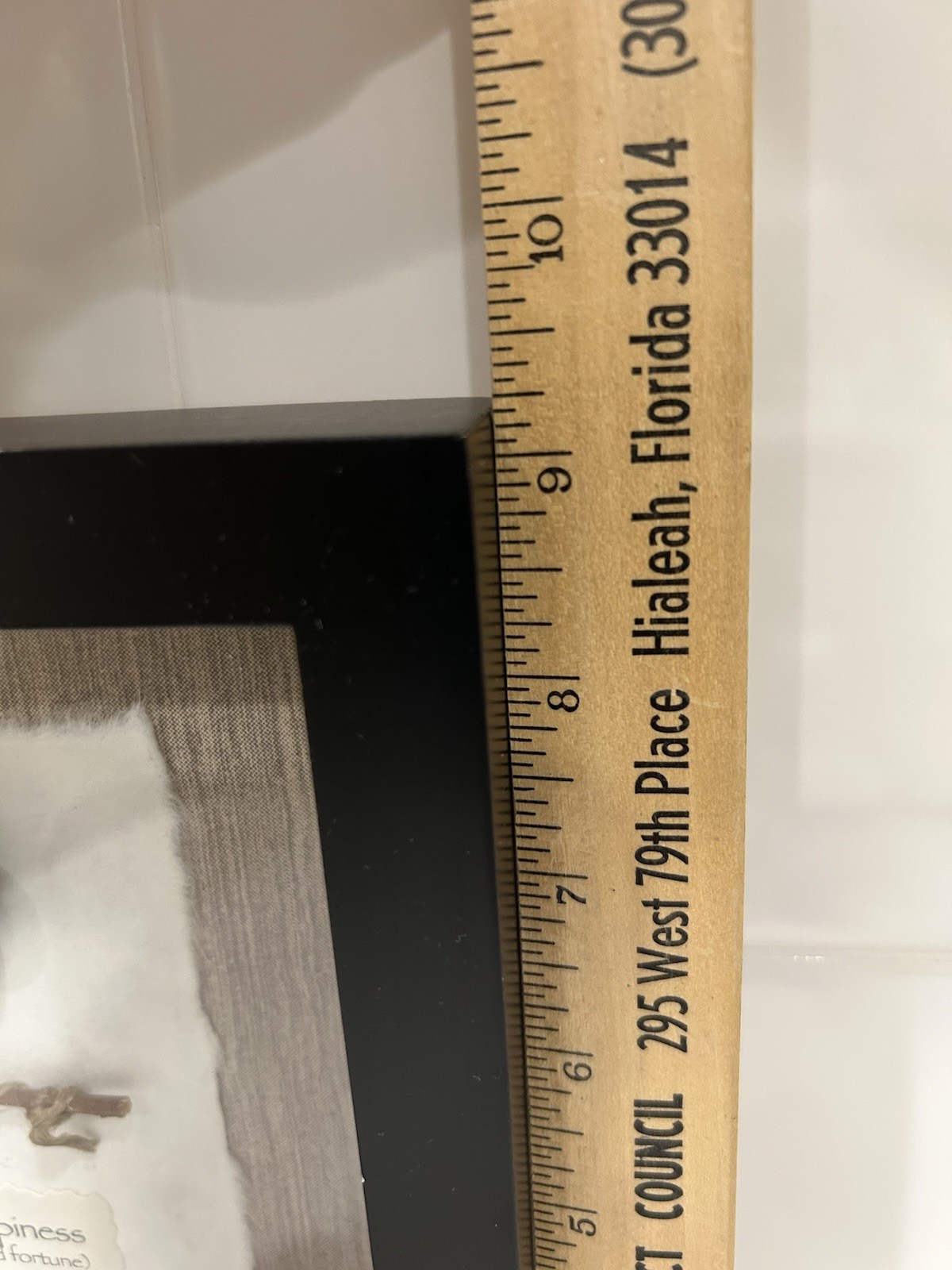 Chinese Oriental Proverb “Happiness” Black shadow box 9″ X 7″ X 1.5″ – Thailand