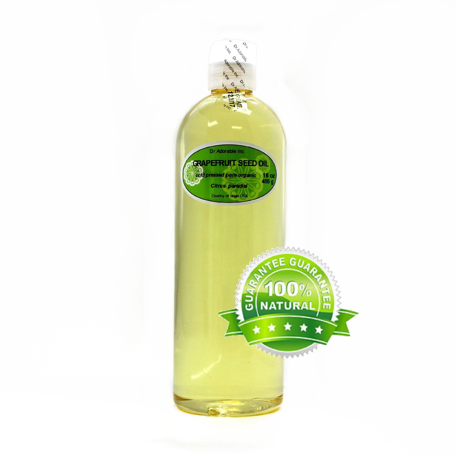 ORGANIC GRAPEFRUIT SEED OIL COLD PRESSED PURE 2 OZ 4 OZ-UP TO 1 GALLON