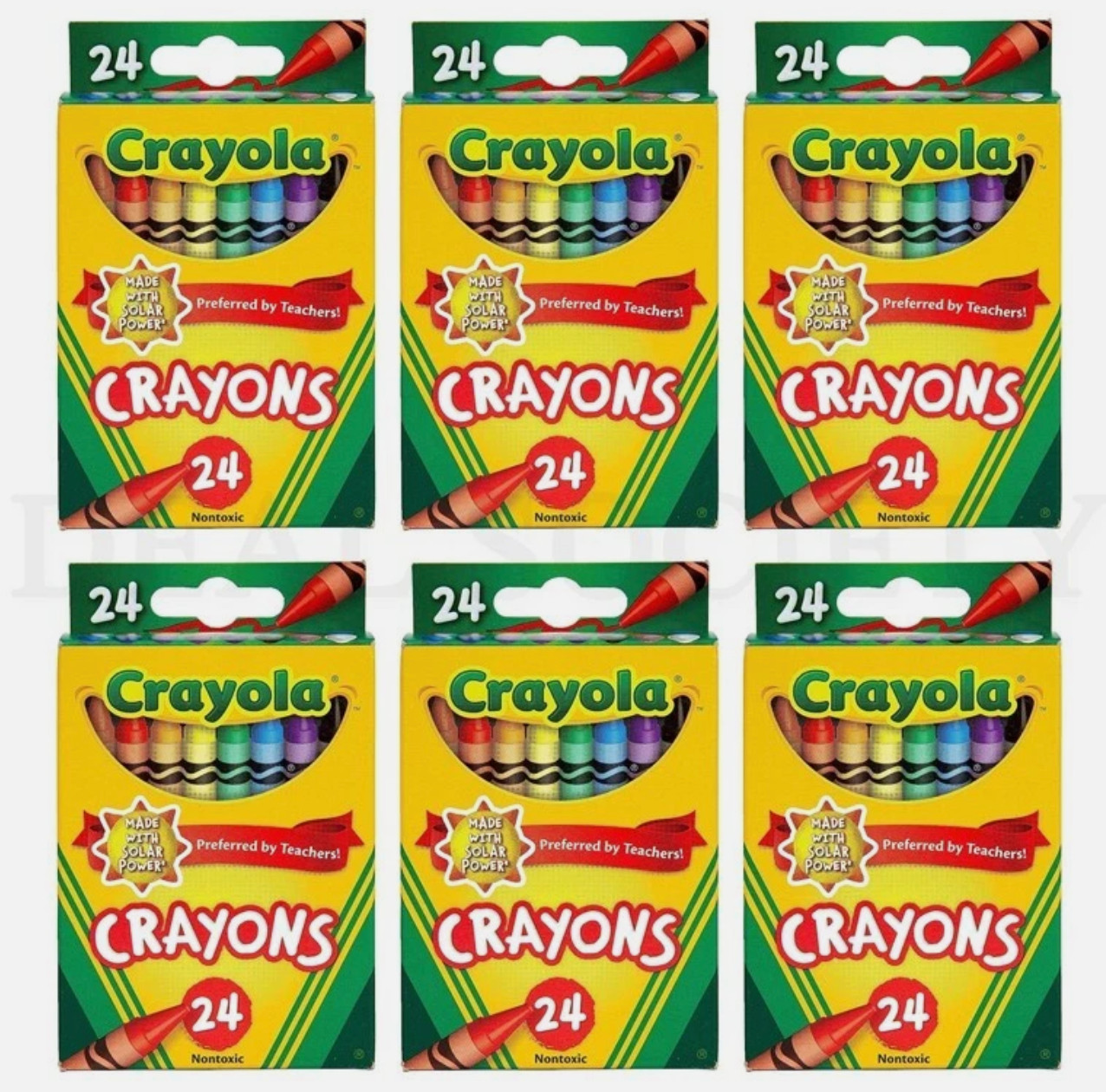 Crayola 24 Count Assorted Color Crayons – 6 Packs