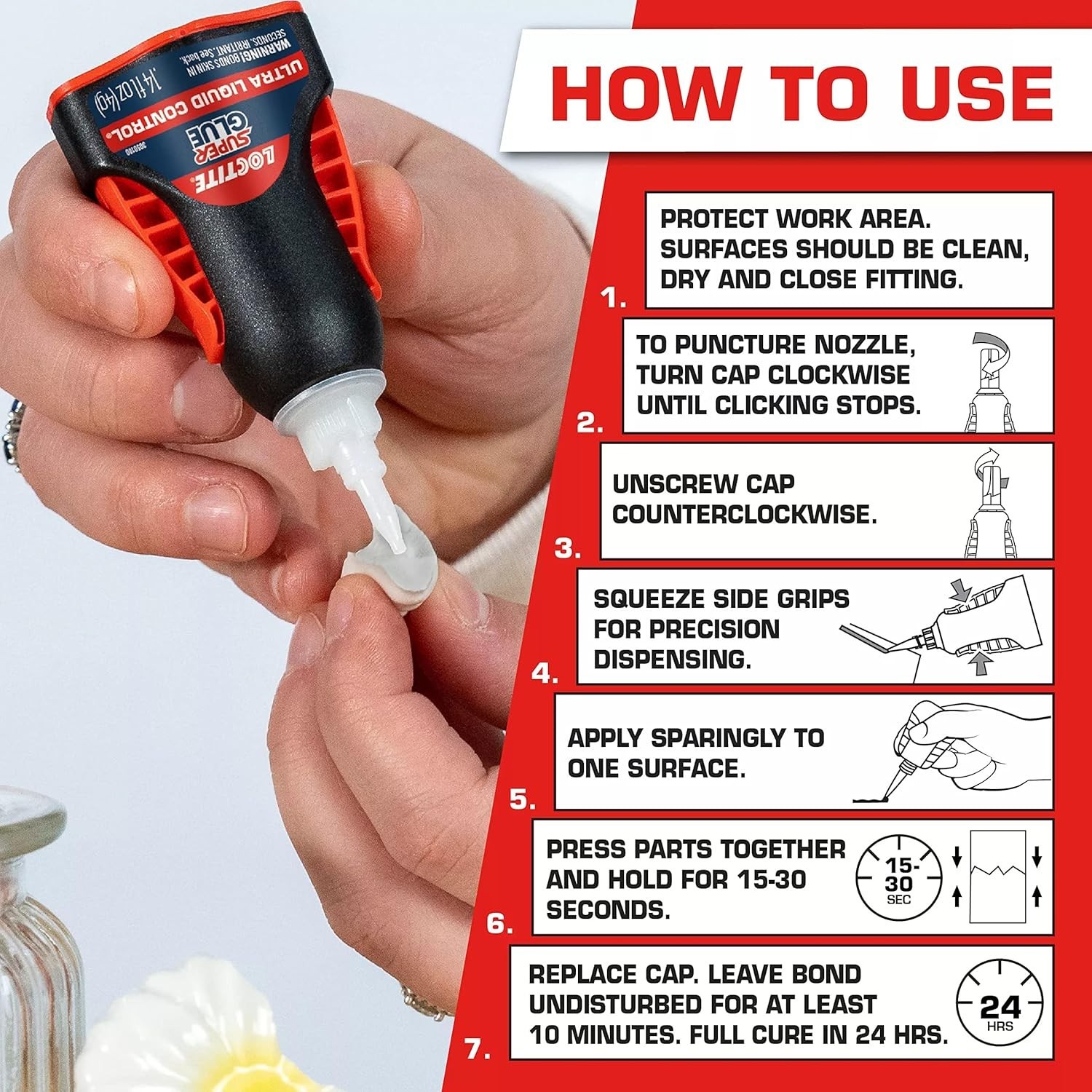 Ultra Liquid Control Super Glue 0.14 oz – Fast, Strong Adhesive for All Surfaces