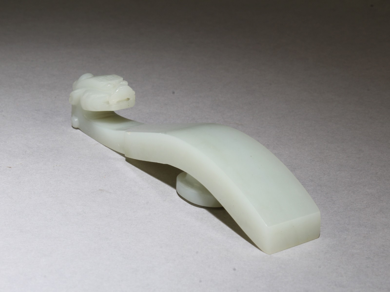 Antique Chinese White Jade Belt Hook