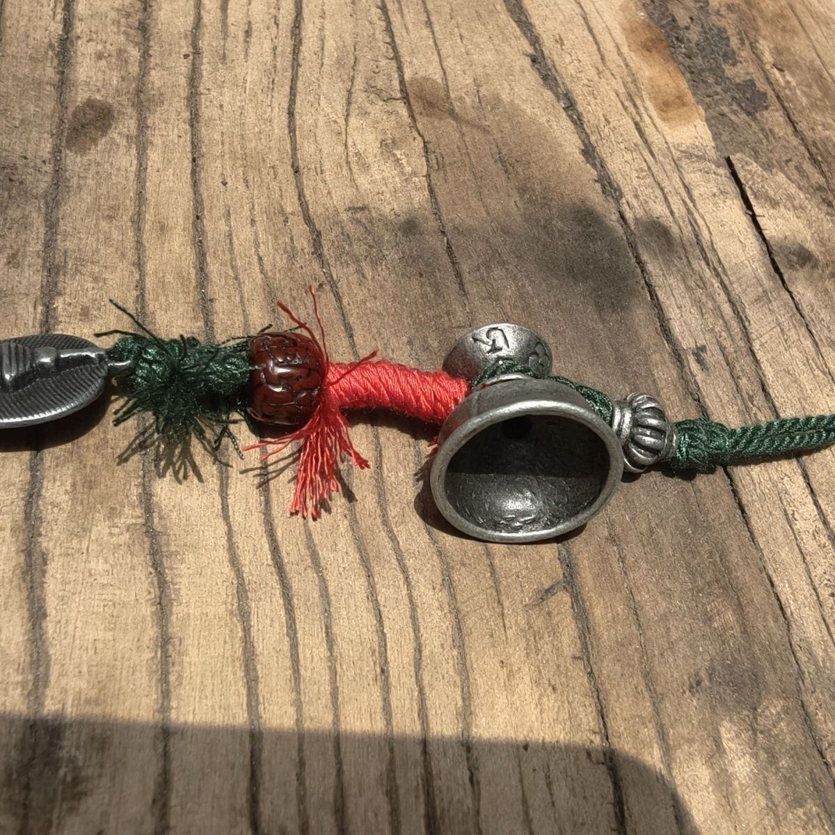 Tibetan Style Alloy Pendant Buddha & Butter Lamp Mala Bead Accessory