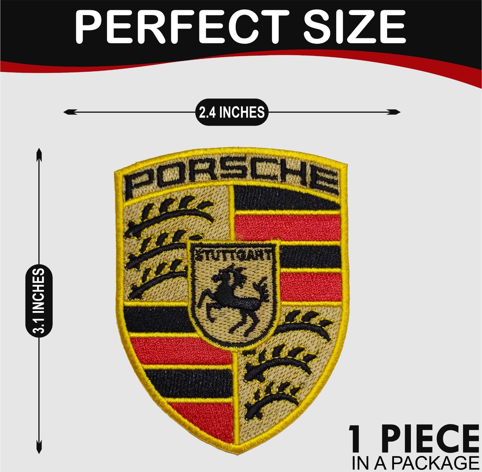 Pack Of 2 Sports Car Racing Brand Logo Iron On Patch-Sew Patch-Embroidered Patch